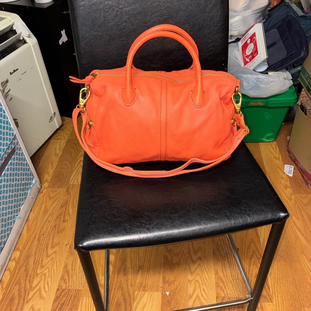 NWOT Fossil Erin satchel in watermelon pink leather - Picture 5 of 11